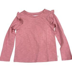 Sammy + Nat Fox Glove Kara Ruffle Top Girls 2T Pink NWT